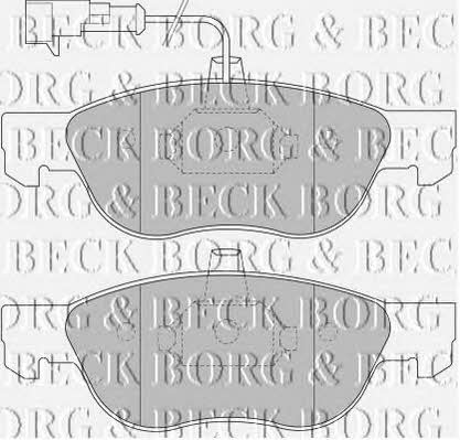Borg & beck BBP1452 Brake Pad Set, disc brake BBP1452
