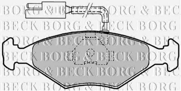Borg & beck BBP1456 Brake Pad Set, disc brake BBP1456