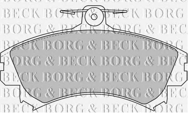Borg & beck BBP1458 Brake Pad Set, disc brake BBP1458