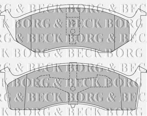Borg & beck BBP1465 Brake Pad Set, disc brake BBP1465