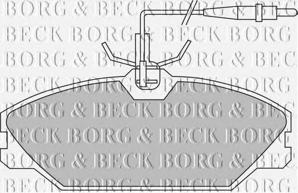 Borg & beck BBP1466 Brake Pad Set, disc brake BBP1466