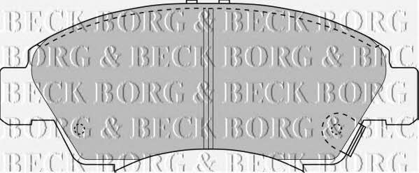 Borg & beck BBP1467 Brake Pad Set, disc brake BBP1467