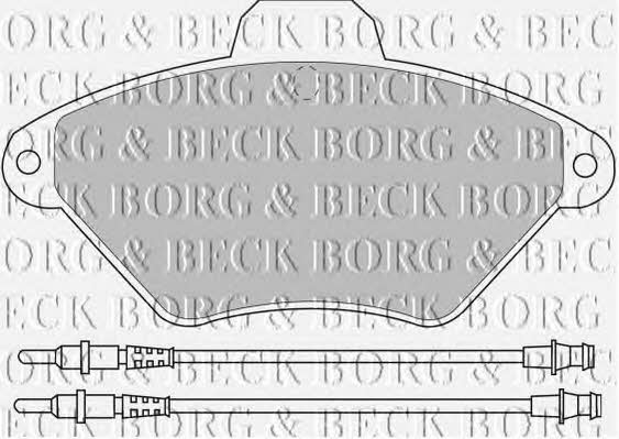 Borg & beck BBP1468 Brake Pad Set, disc brake BBP1468