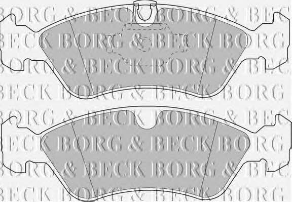 Borg & beck BBP1474 Brake Pad Set, disc brake BBP1474