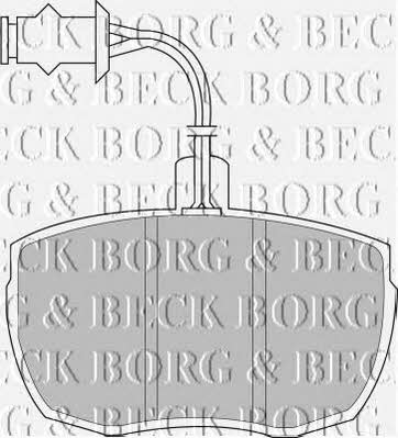 Borg & beck BBP1481 Brake Pad Set, disc brake BBP1481
