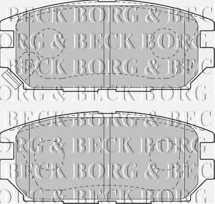 Borg & beck BBP1489 Brake Pad Set, disc brake BBP1489