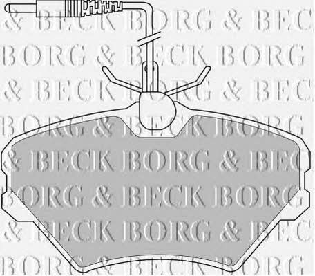 Borg & beck BBP1490 Brake Pad Set, disc brake BBP1490