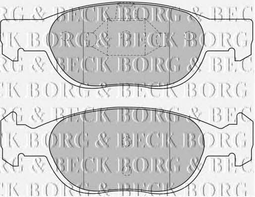 Borg & beck BBP1499 Brake Pad Set, disc brake BBP1499