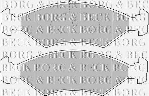 Borg & beck BBP1509 Brake Pad Set, disc brake BBP1509