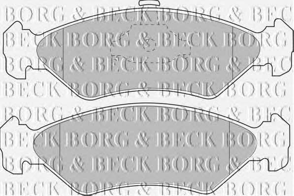 Borg & beck BBP1510 Brake Pad Set, disc brake BBP1510