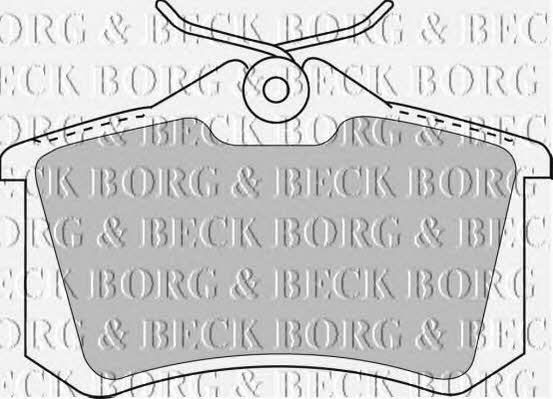 Borg & beck BBP1512 Rear disc brake pads, set BBP1512
