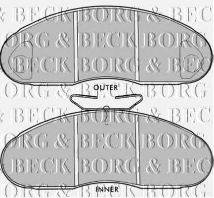 Borg & beck BBP1513 Brake Pad Set, disc brake BBP1513