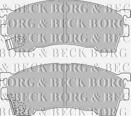 Borg & beck BBP1516 Brake Pad Set, disc brake BBP1516