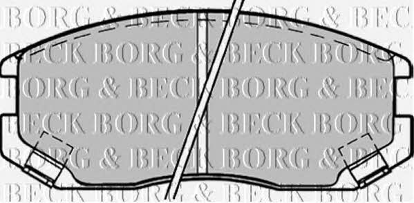 Borg & beck BBP1518 Brake Pad Set, disc brake BBP1518
