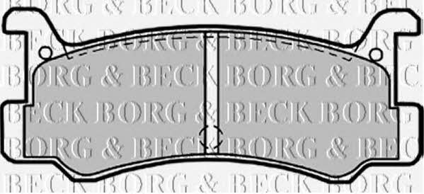 Borg & beck BBP1540 Brake Pad Set, disc brake BBP1540