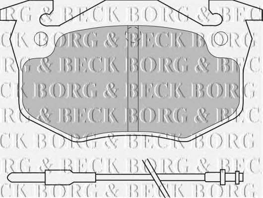 Borg & beck BBP1545 Brake Pad Set, disc brake BBP1545