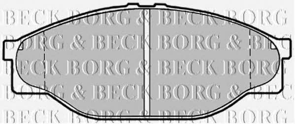 Borg & beck BBP1548 Brake Pad Set, disc brake BBP1548