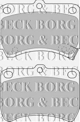 Borg & beck BBP1553 Brake Pad Set, disc brake BBP1553