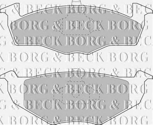 Borg & beck BBP1555 Brake Pad Set, disc brake BBP1555