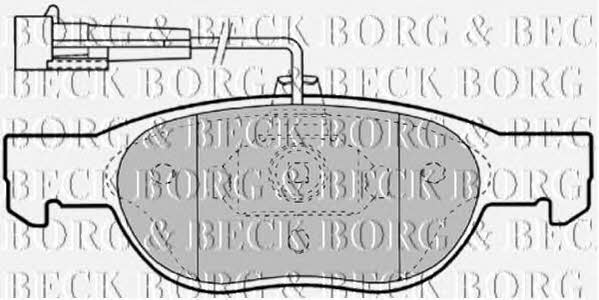 Borg & beck BBP1557 Brake Pad Set, disc brake BBP1557