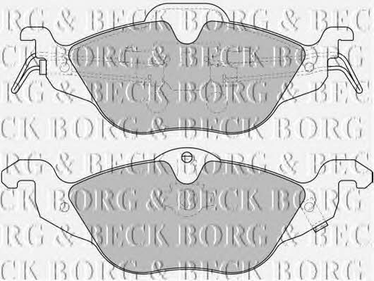 Borg & beck BBP1563 Brake Pad Set, disc brake BBP1563