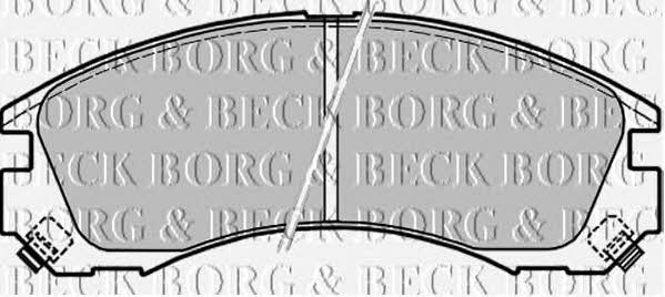 Borg & beck BBP1565 Brake Pad Set, disc brake BBP1565