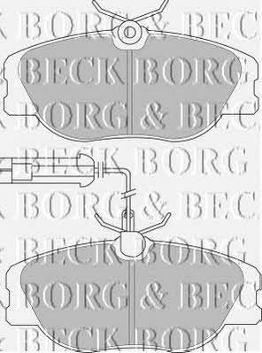 Borg & beck BBP1567 Brake Pad Set, disc brake BBP1567