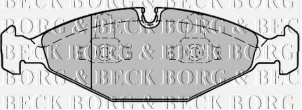 Borg & beck BBP1568 Brake Pad Set, disc brake BBP1568