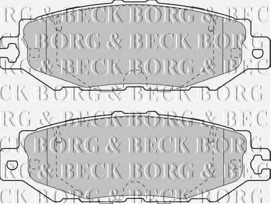 Borg & beck BBP1570 Brake Pad Set, disc brake BBP1570