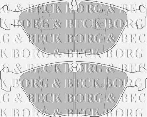 Borg & beck BBP1578 Brake Pad Set, disc brake BBP1578
