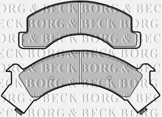 Borg & beck BBP1580 Brake Pad Set, disc brake BBP1580