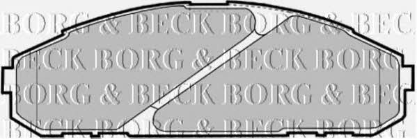 Borg & beck BBP1585 Brake Pad Set, disc brake BBP1585