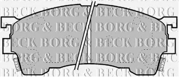 Borg & beck BBP1594 Brake Pad Set, disc brake BBP1594