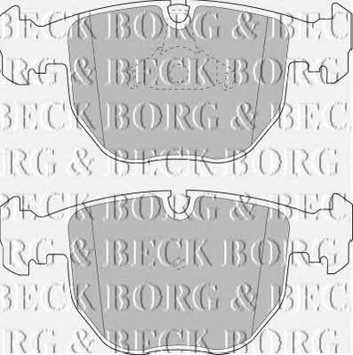 Borg & beck BBP1595 Brake Pad Set, disc brake BBP1595