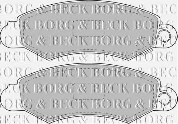 Borg & beck BBP1606 Brake Pad Set, disc brake BBP1606