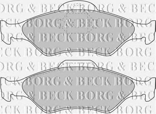 Borg & beck BBP1616 Brake Pad Set, disc brake BBP1616