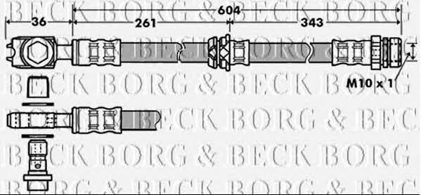 Borg & beck BBH7389 Brake Hose BBH7389
