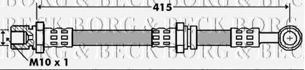 Borg & beck BBH7400 Brake Hose BBH7400