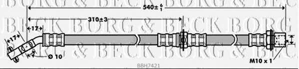 Borg & beck BBH7421 Brake Hose BBH7421