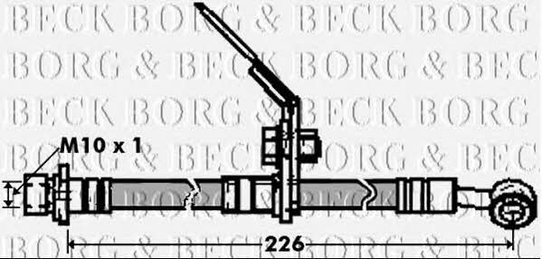 Borg & beck BBH7436 Brake Hose BBH7436