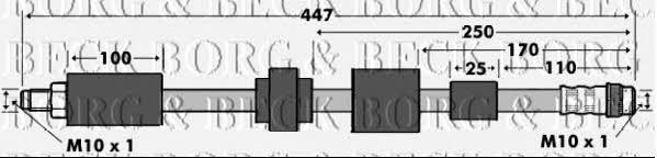 Borg & beck BBH7530 Brake Hose BBH7530