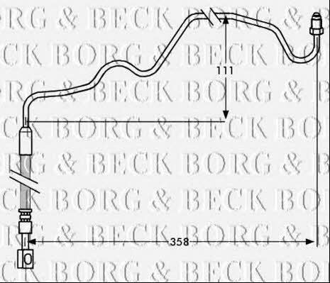 Borg & beck BBH7533 Brake Hose BBH7533