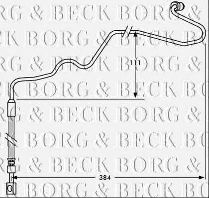 Borg & beck BBH7534 Brake Hose BBH7534