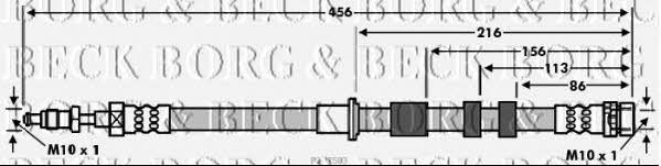 Borg & beck BBH7583 Brake Hose BBH7583