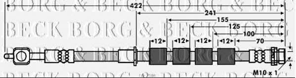 Borg & beck BBH7584 Brake Hose BBH7584