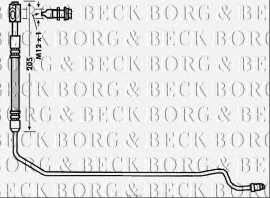 Borg & beck BBH7910 Brake Hose BBH7910