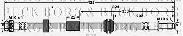 Borg & beck BBH7921 Brake Hose BBH7921