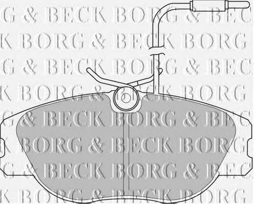 Borg & beck BBP1129 Brake Pad Set, disc brake BBP1129