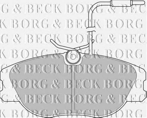 Borg & beck BBP1134 Brake Pad Set, disc brake BBP1134