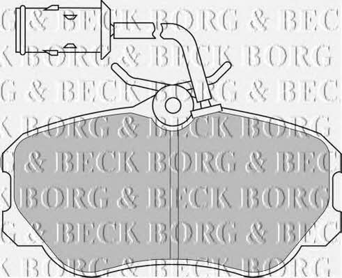 Borg & beck BBP1141 Brake Pad Set, disc brake BBP1141